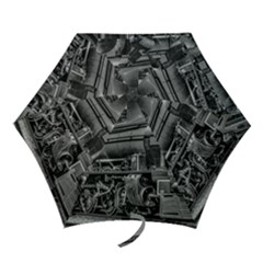 Steam Locomotive, Montevideo, Uruguay Mini Folding Umbrellas by dflcprintsclothing