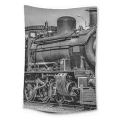 Steam Locomotive, Montevideo, Uruguay Large Tapestry by dflcprintsclothing