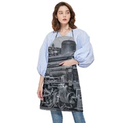 Steam Locomotive, Montevideo, Uruguay Pocket Apron by dflcprintsclothing