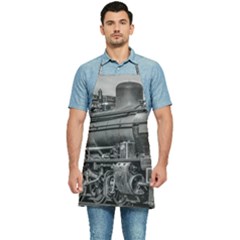 Steam Locomotive, Montevideo, Uruguay Kitchen Apron by dflcprintsclothing