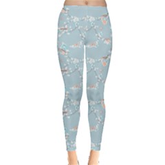 Birds And Flowers Leggings  by CuteKingdom