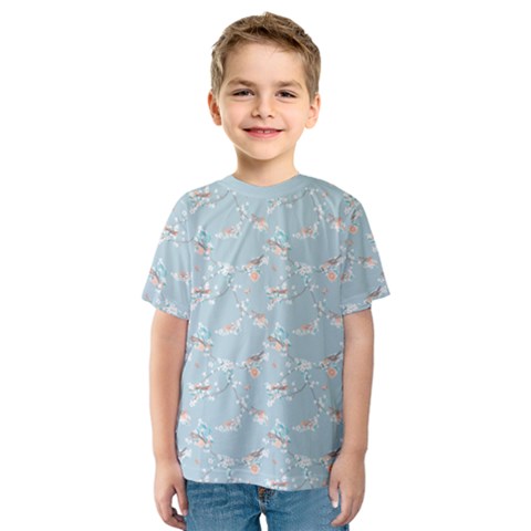 Birds And Flowers Kids  Sport Mesh Tee by CuteKingdom