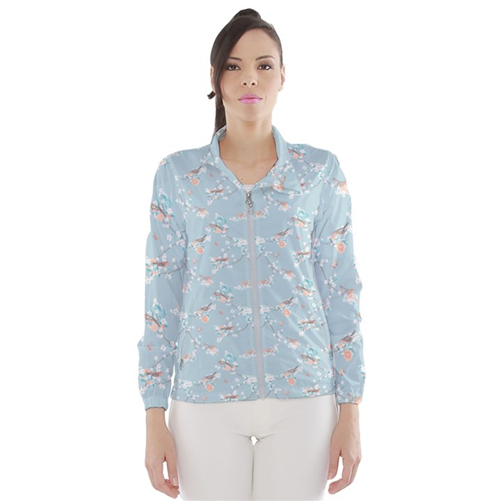 Birds And Flowers Women s Windbreaker