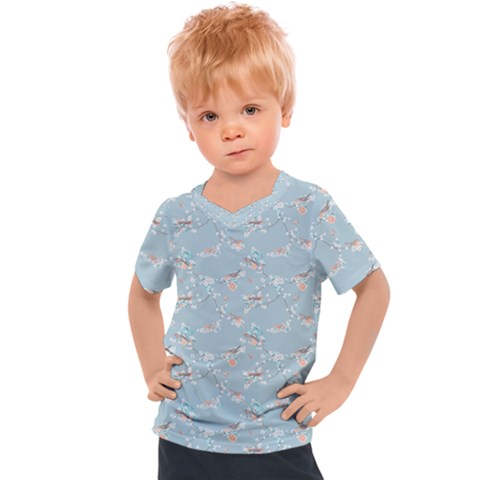 Birds And Flowers Kids  Sports Tee by CuteKingdom