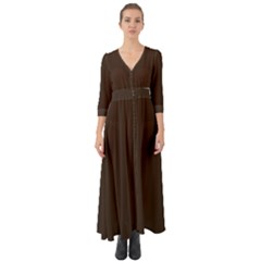  Bistre -  Button Up Boho Maxi Dress