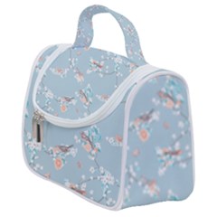 Birds And Flowers Satchel Handbag by CuteKingdom