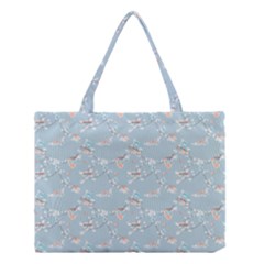 Birds And Flowers Medium Tote Bag by CuteKingdom