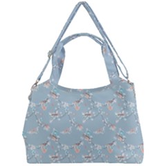 Birds And Flowers Double Compartment Shoulder Bag by CuteKingdom