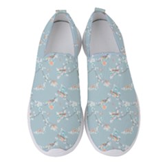 Birds And Flowers Women s Slip On Sneakers by CuteKingdom