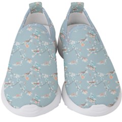 Birds And Flowers Kids  Slip On Sneakers by CuteKingdom