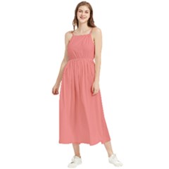  Light Coral - Sleeveless Summer Dress