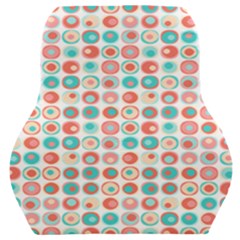 Aqua Coral Circles Car Seat Back Cushion  by CuteKingdom