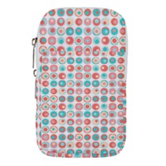 Aqua Coral Circles Waist Pouch (large) by CuteKingdom