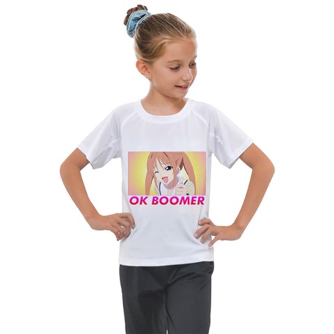 Ok Boomer Kids  Mesh Piece Tee by Dimedrolisimys