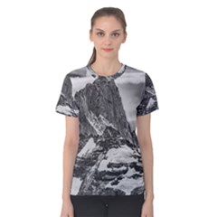 Fitz Roy And Poincenot Mountains, Patagonia Argentina Women s Cotton Tee