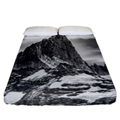 Fitz Roy And Poincenot Mountains, Patagonia Argentina Fitted Sheet (California King Size)