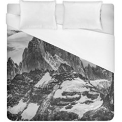 Fitz Roy And Poincenot Mountains, Patagonia Argentina Duvet Cover (King Size)