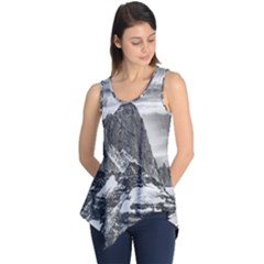 Fitz Roy And Poincenot Mountains, Patagonia Argentina Sleeveless Tunic