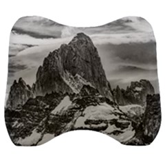 Fitz Roy And Poincenot Mountains, Patagonia Argentina Velour Head Support Cushion