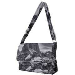 Fitz Roy And Poincenot Mountains, Patagonia Argentina Full Print Messenger Bag (S)