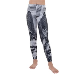 Fitz Roy And Poincenot Mountains, Patagonia Argentina Kids  Lightweight Velour Leggings by dflcprintsclothing