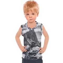 Fitz Roy And Poincenot Mountains, Patagonia Argentina Kids  Sport Tank Top