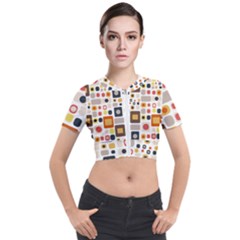 Vim & Vigor Short Sleeve Cropped Jacket by CuteKingdom