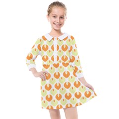 Saffron Kids  Quarter Sleeve Shirt Dress by CuteKingdom