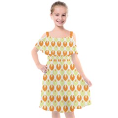 Saffron Kids  Cut Out Shoulders Chiffon Dress