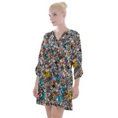 Zappwaits- Vx1 Open Neck Shift Dress