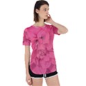 Beauty Pink Rose Detail Photo Perpetual Short Sleeve T-Shirt View1