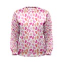 Pink Leaves Women s Sweatshirt View1