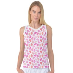 Pink Leaves Women s Basketball Tank Top by CuteKingdom