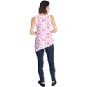 Pink Leaves Sleeveless Tunic View2