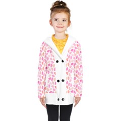 Pink Leaves Kids  Double Breasted Button Coat by CuteKingdom