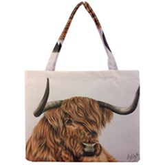 Highland Cow  Giclee Mini Tote Bag by ArtByThree