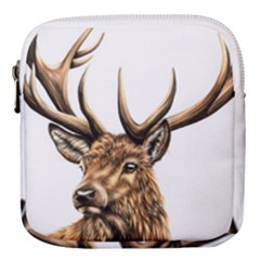 Stag Mini Square Pouch by ArtByThree