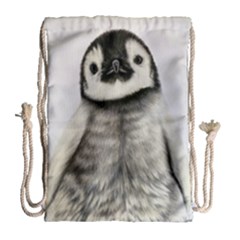 Penguin Chick Drawstring Bag (large) by ArtByThree