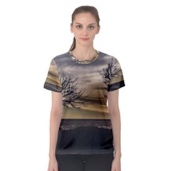 Coastal Sunset Scene At Montevideo City, Uruguay Women s Sport Mesh Tee