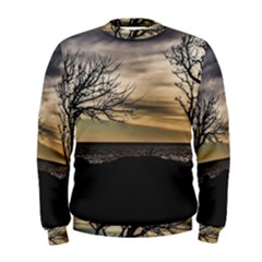 Coastal Sunset Scene At Montevideo City, Uruguay Men s Sweatshirt by dflcprintsclothing