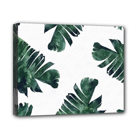 Green Banana Leaves Canvas 10  X 8  (stretched) by goljakoff