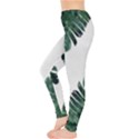 Green banana leaves Leggings  View3