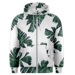 Green Banana Leaves Men s Zipper Hoodie by goljakoff