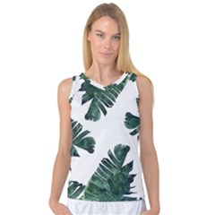 Green Banana Leaves Women s Basketball Tank Top by goljakoff