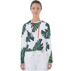 Green Banana Leaves Women s Slouchy Sweat by goljakoff