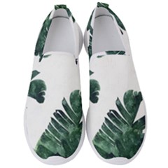 Green Banana Leaves Men s Slip On Sneakers by goljakoff