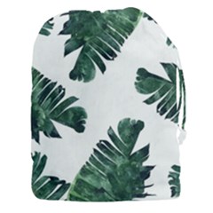 Green Banana Leaves Drawstring Pouch (3xl) by goljakoff