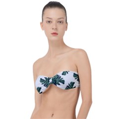 Green Banana Leaves Classic Bandeau Bikini Top  by goljakoff