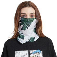 Green Banana Leaves Face Covering Bandana (two Sides)