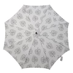 Doodle Leaves Hook Handle Umbrellas (large) by goljakoff